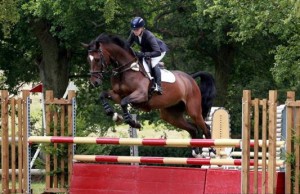 Samantha and Flight, show jumping at Hickstead.