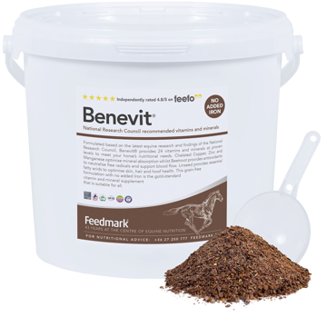 New benevit tub on white background with pile of product